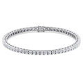 Four Prong Round Natural Diamond Tennis Bracelet