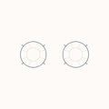 4 Carat Round Lab Grown Diamond Stud Earrings 14K White Gold