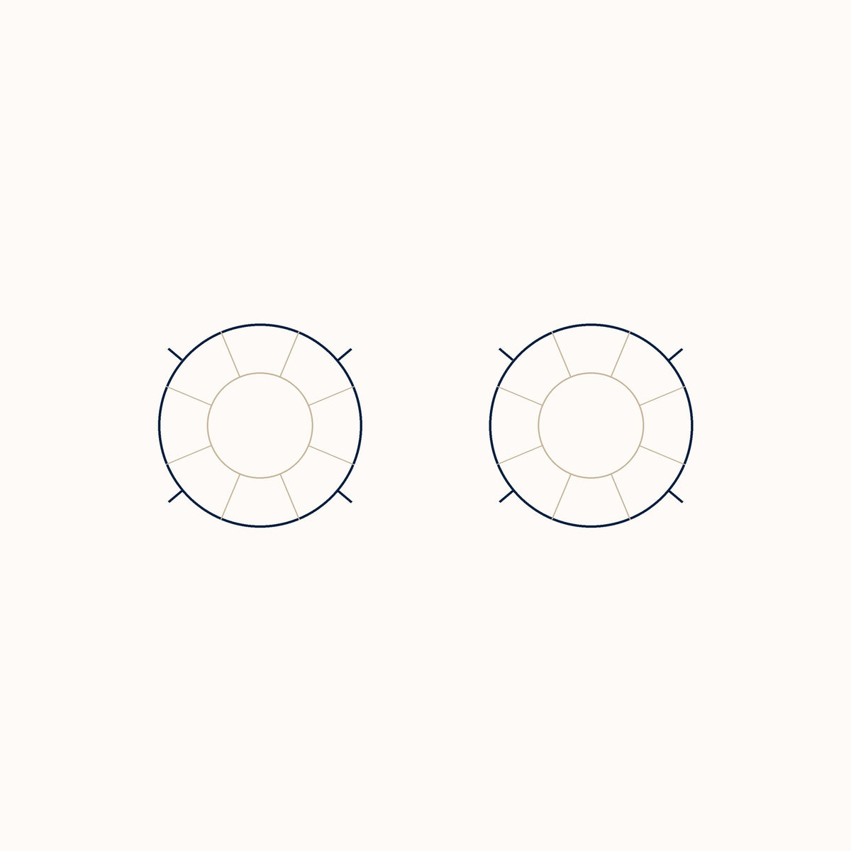 4 Carat Round Lab Grown Diamond Stud Earrings 14K White Gold