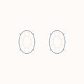 4 Carat Oval Cut Lab Grown Diamond Stud Earrings 14K White Gold