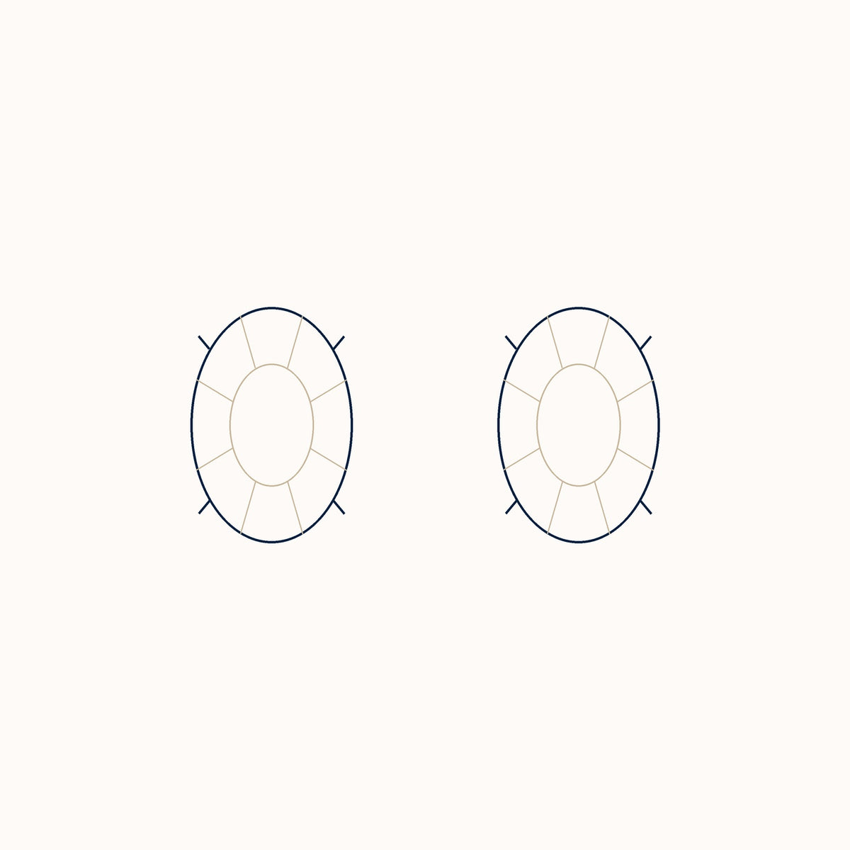 4 Carat Oval Cut Lab Grown Diamond Stud Earrings 14K White Gold